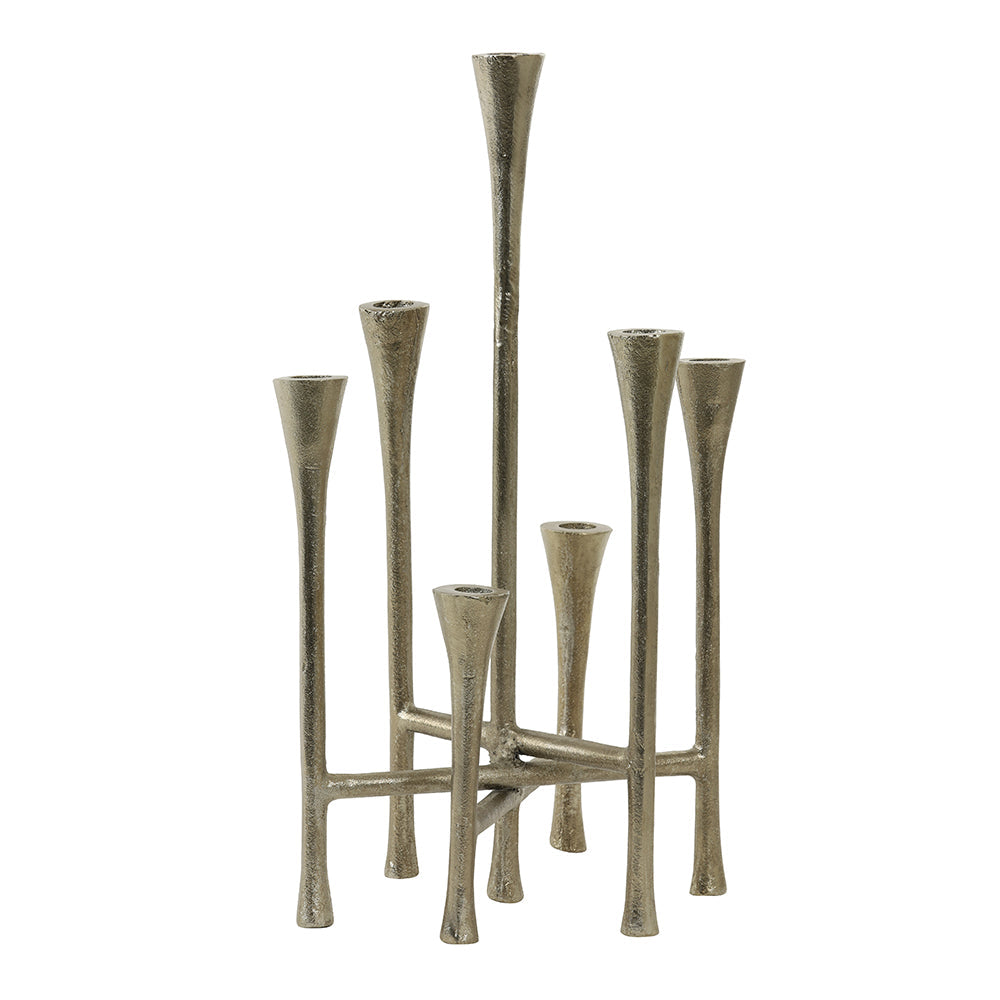 Kerzenleuchter OLIVIER in antik silber h45cm von Light &amp;amp; Living