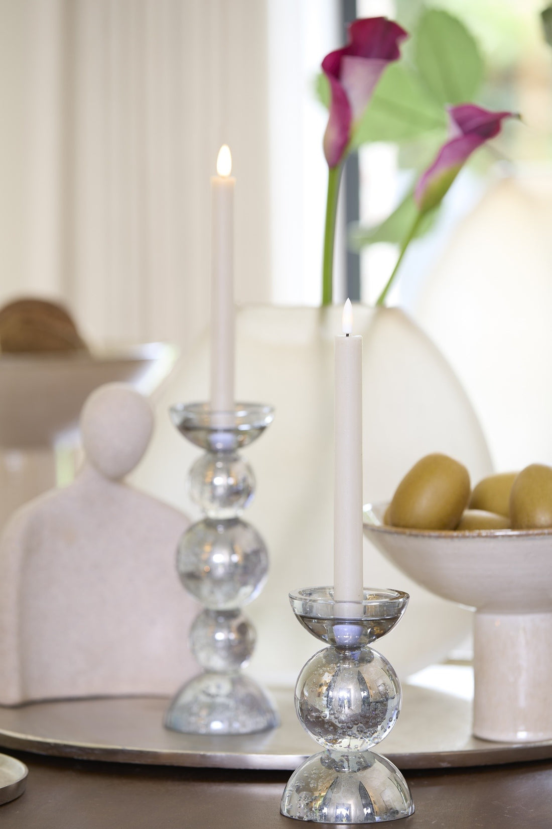 Kerzenständer ITINGA von Light &amp; Living aus Glas