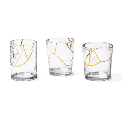 Kintsugi Glass – Design von Marcantonio mit Goldakzenten