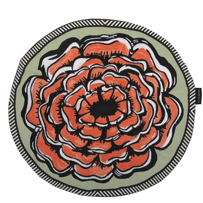 Kissen ROSERON TOMATE ø45cm von Christian Lacroix