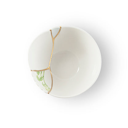 Kintsugi Bowl Schale aus Porzellan mit Goldverzierung
