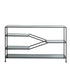 Konsolentisch AINO matt schwarz und Rauchglas140x35x80cm