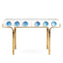 Konsolentisch GLOBO gold, weiß von Jonathan Adler