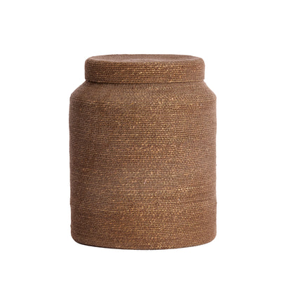 Korb BETANIA 2er-Set Ø 25 × 32,5 cm &amp; Ø 33 × 38 cm von Light &amp; Living in Dukelbraun-Braun