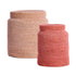 Korb BETANIA 2er-Set Ø 25 × 32,5 cm & Ø 33 × 38 cm von Light & Living in Hellrosa-Rosa
