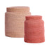 Korb BETANIA 2er-Set Ø 25 × 32,5 cm & Ø 33 × 38 cm von Light & Living in Hellrosa-Rosa