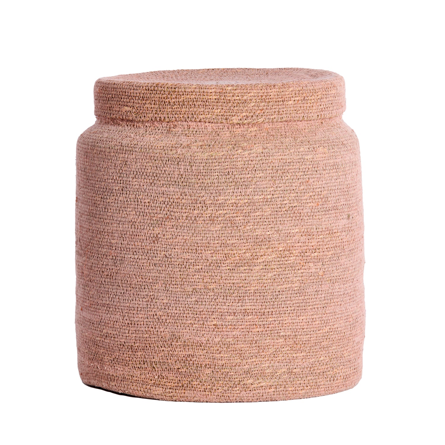 Korb BETANIA 2er-Set Ø 25 × 32,5 cm &amp; Ø 33 × 38 cm von Light &amp; Living in Hellrosa-Rosa