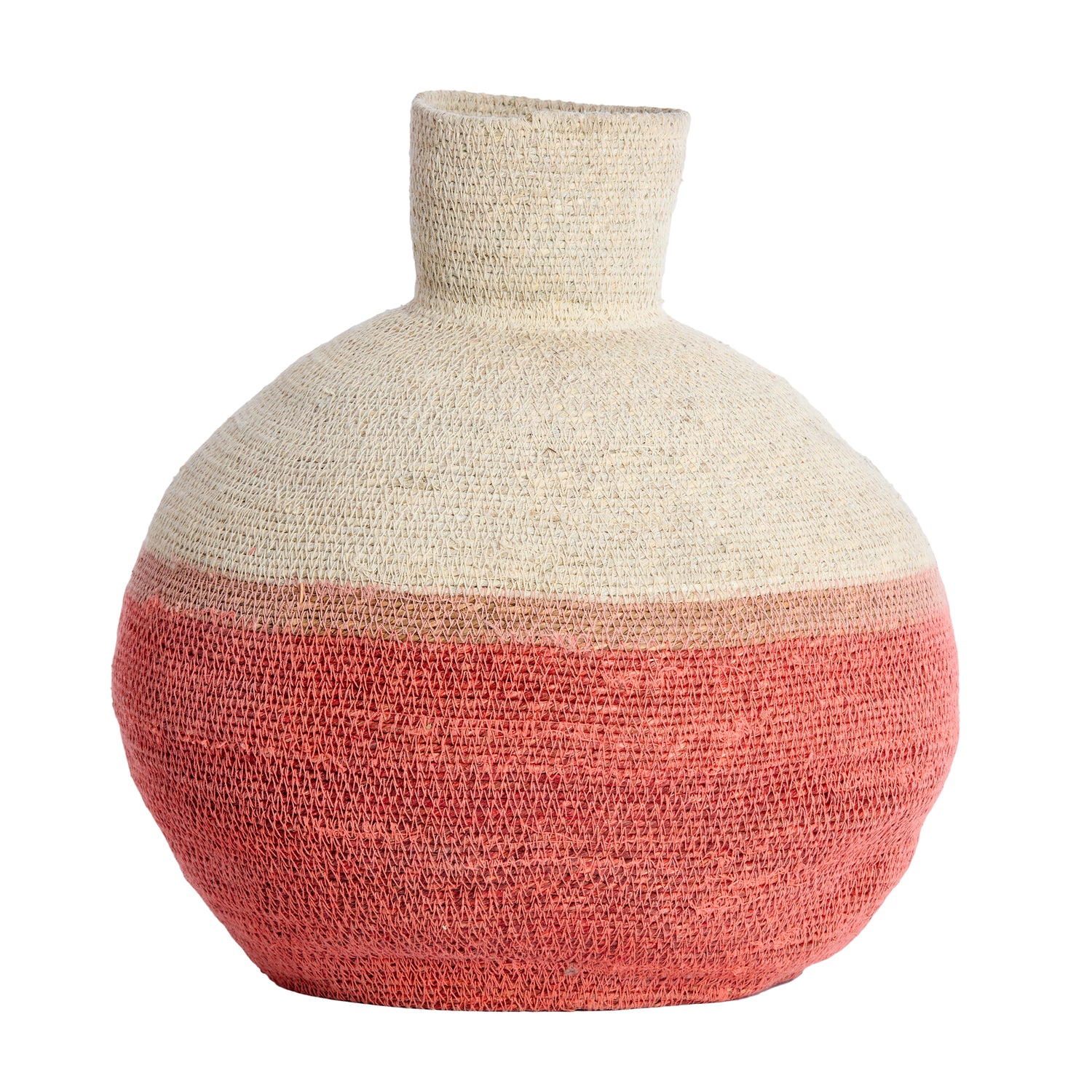 Korb BISIRA Ø 32 x 37,5 cm von Light &amp; Living in Rosa oder Braun