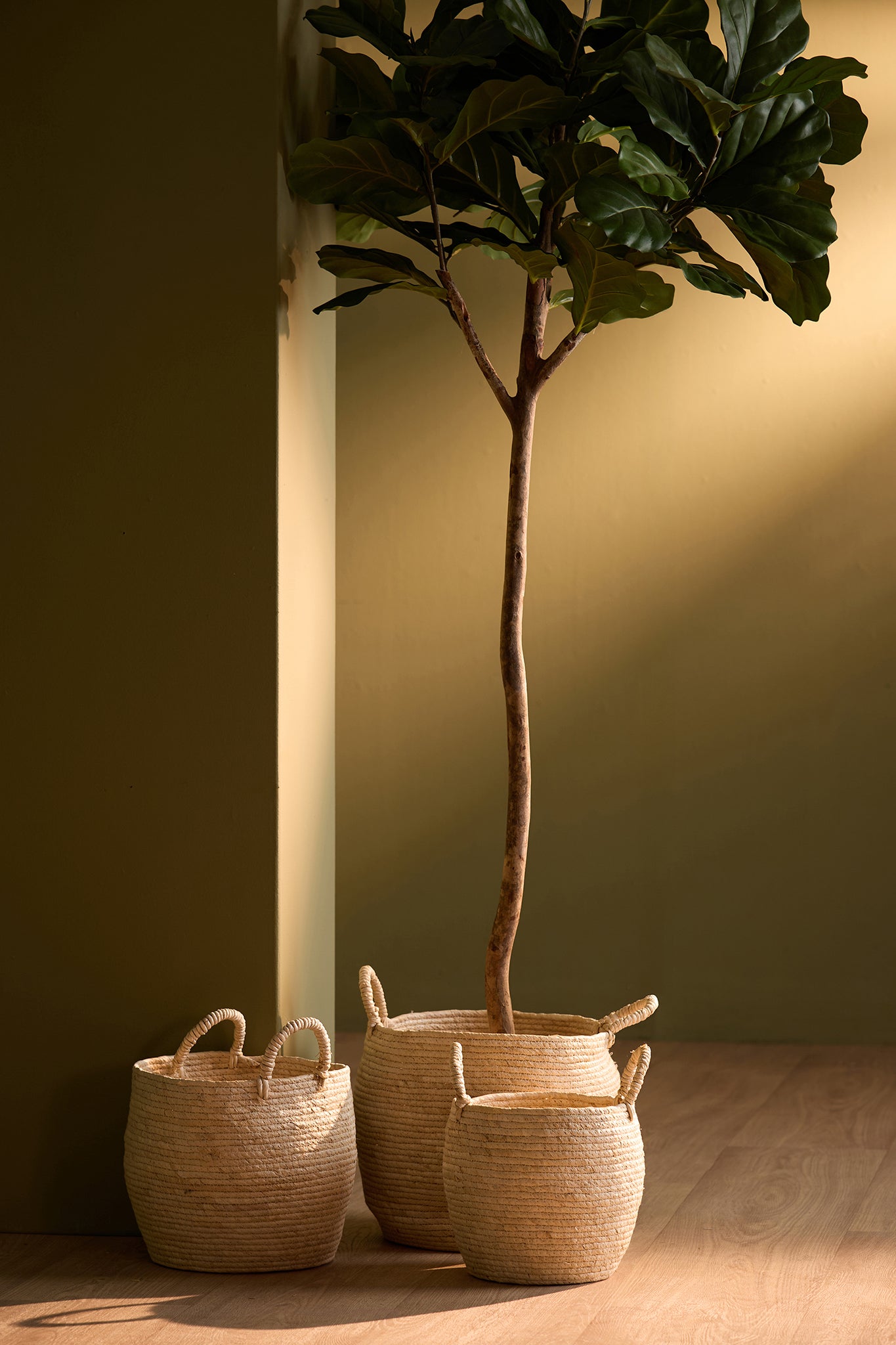 Korb KILBAHA 3er-Set - Ø23x23 / Ø29x26 / Ø33x30 cm von Light &amp; Living