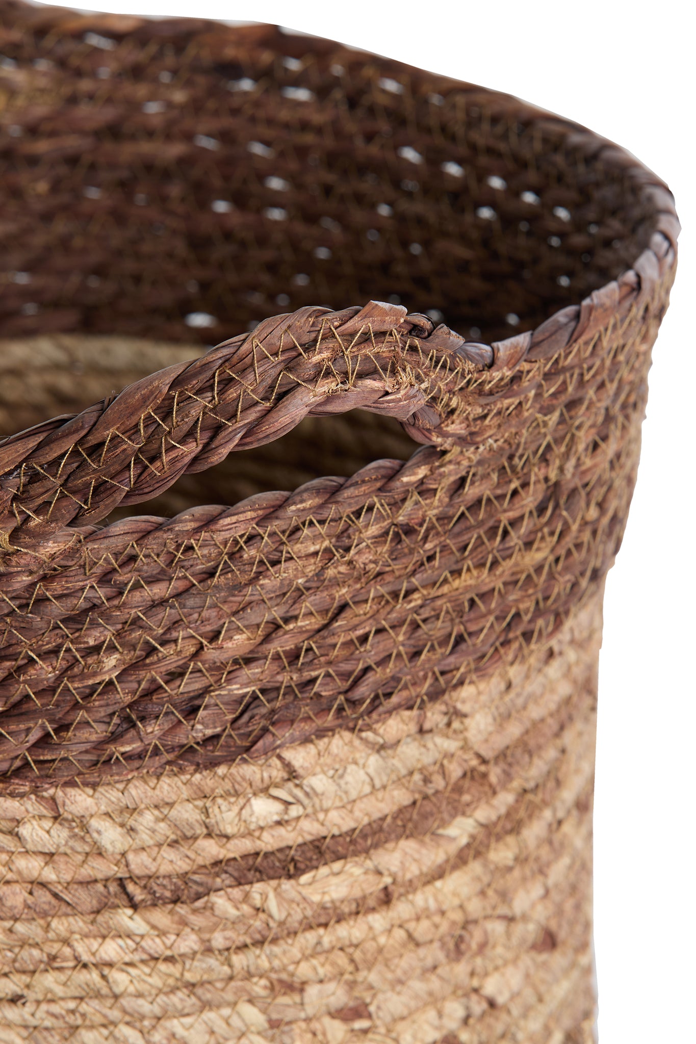 Korb KILKEE 3er-Set Ø 30 × 30 cm, Ø 35 × 35 cm, Ø 40 × 40 cm von Light &amp; Living in Terracotta-Braun
