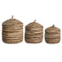 Korb KILRUSH 3er-Set mit Deckel – max. Ø 34 × 36 cm von Light & Living in Braun-creme