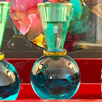 Kerzenleuchter SARI Kugel gruen-blau