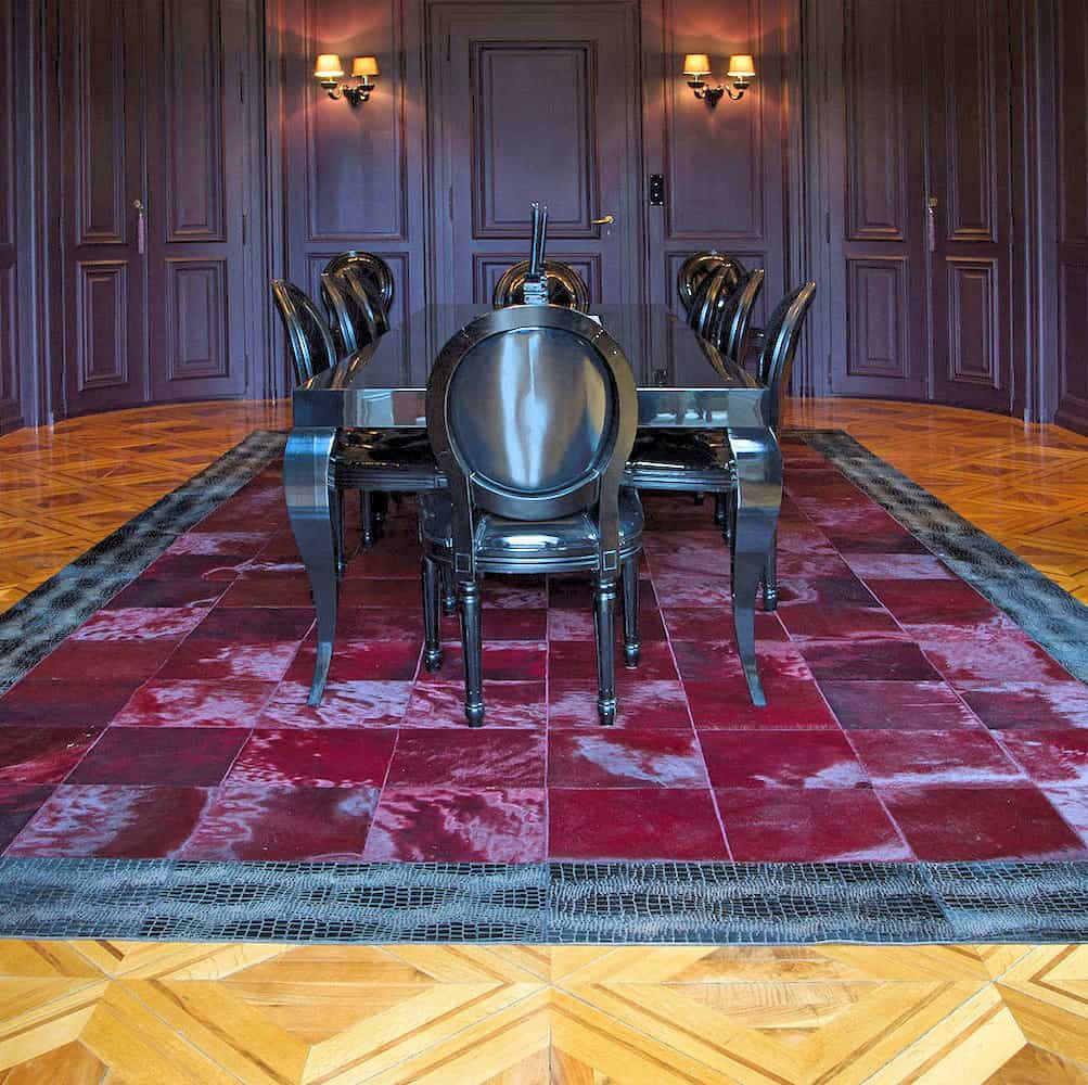 Kuhfell Teppich Patchwork