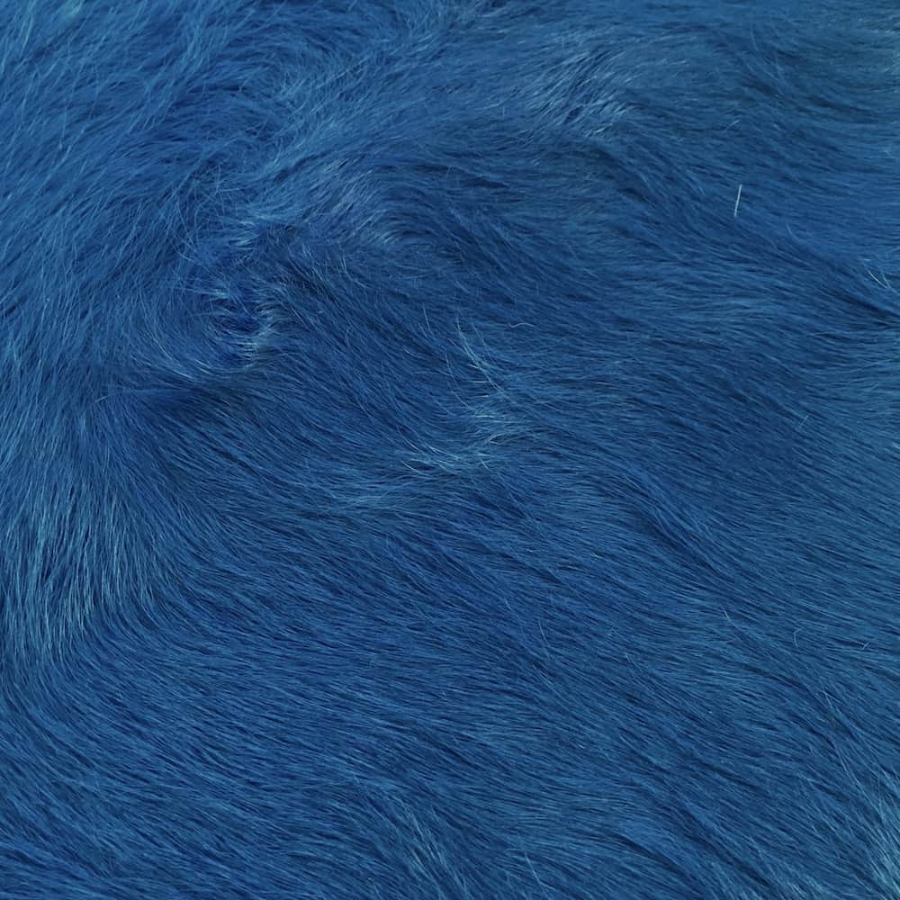 Kuhfell Teppich SKYLINE Blau