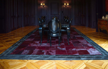 Kuhfell Teppich Patchwork Code7