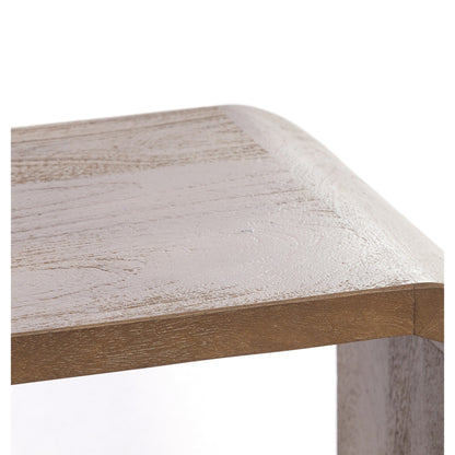 Dekoratives Sideboard mit offener Struktur und natürlicher Holzoptik