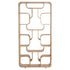 Natürliches Standregal aus Holz im modernen skulpturalen Design