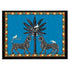 Lacktablett MOSAICO 38 x 28 cm in blau