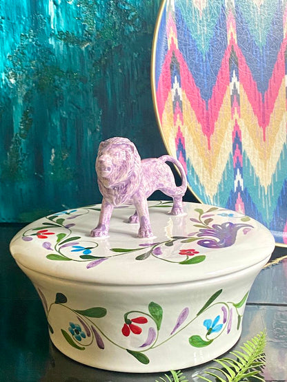 Keramikdose mit Deckel &