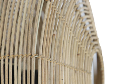 Lichtspiel der Wandleuchte Ø51x21 cm MATAKA Rattan naturell