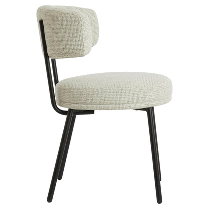 Designstuhl mit weicher Polsterung in Creme von Light &amp; Living