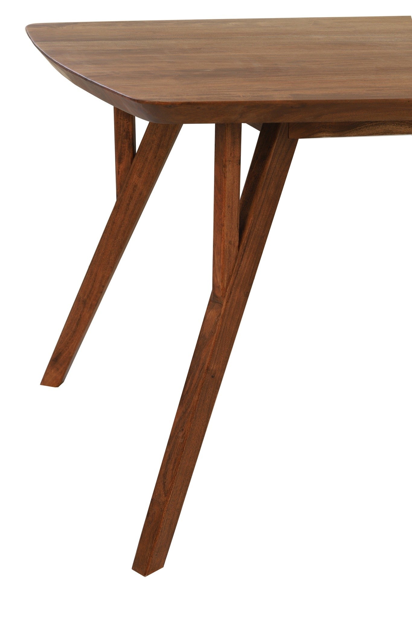 Moderner Tisch mit natürlicher Holzstruktur