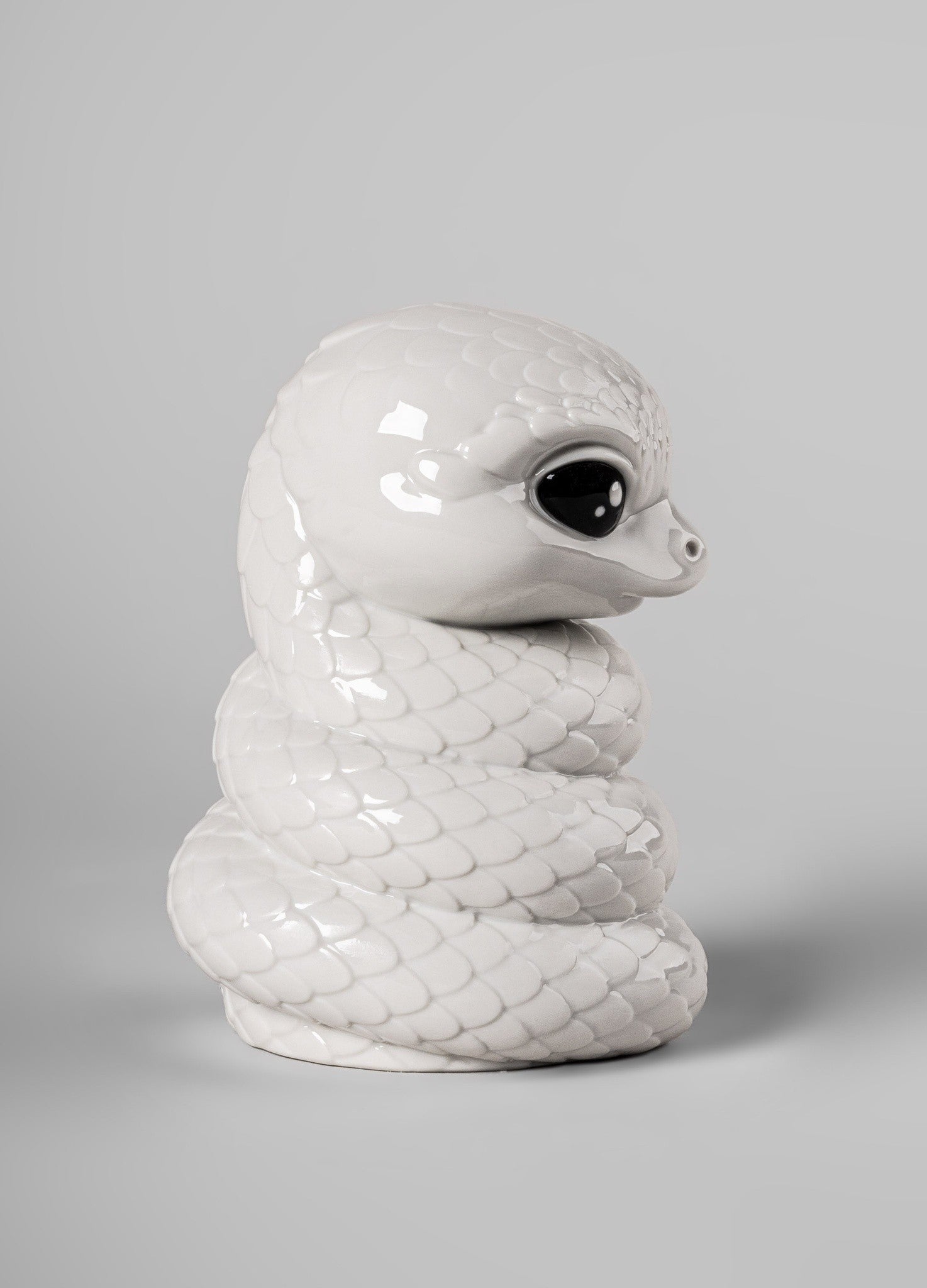 Chinesische Schlange Baby Snake von Lladró in Weiß