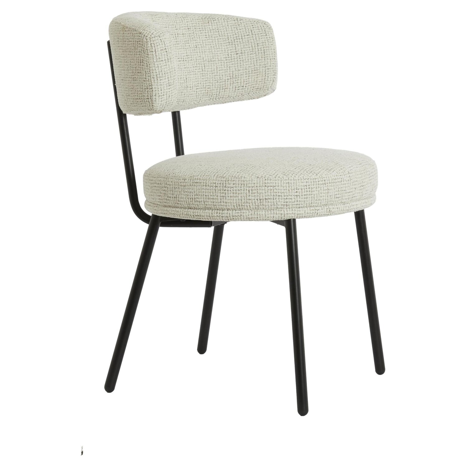 Esszimmerstuhl HARVIE von Light &amp; Living mit cremefarbenem Textilbezug