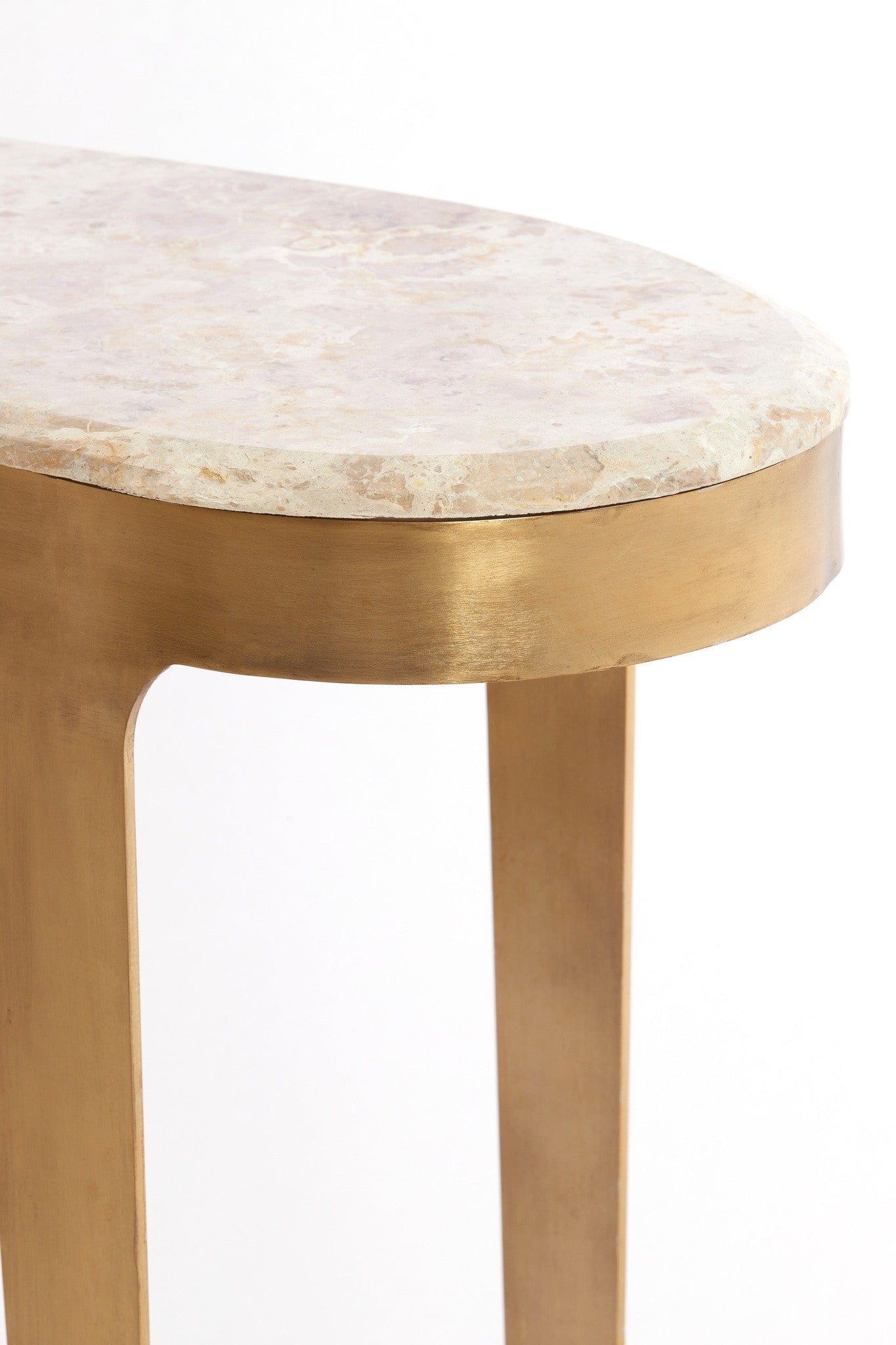 Flurtisch mit edler Oberfläche in Taupe von Light &amp; Living