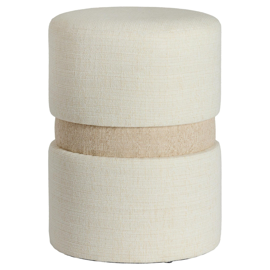 Runder Sitzpouf NOVIRA von Light & Living in Beige und Creme