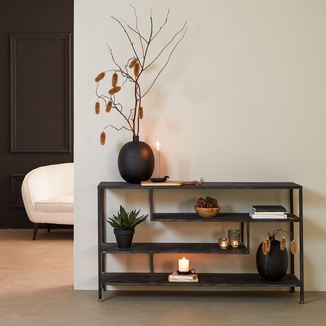 Sideboard YLAYA antik schwarz von Light & Living