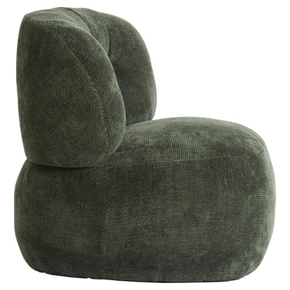 Gepolsterter Sessel in Grün mit harmonischer Silhouette