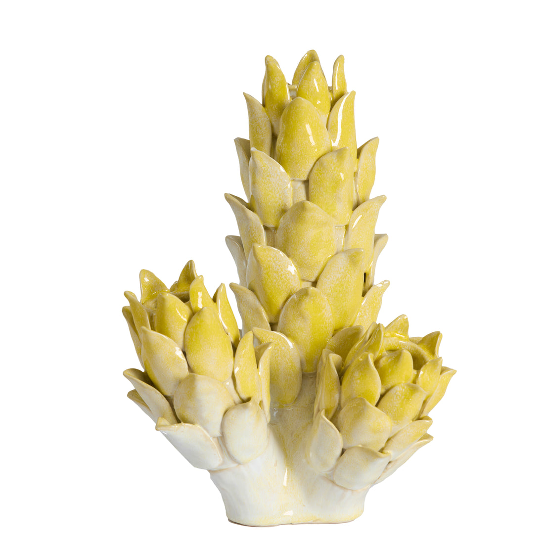 Vase CARCIOFO gelb/crème von Light &Living
