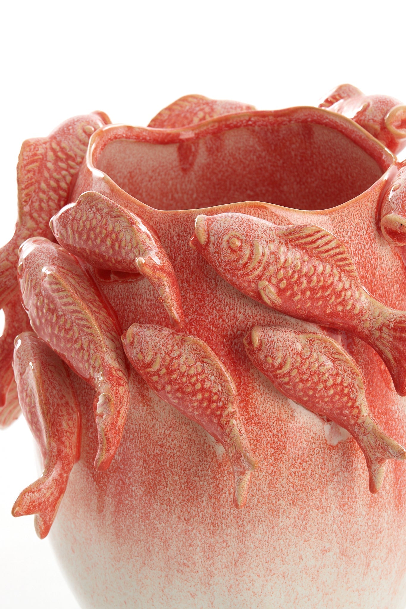 Vase FISH koralle/crème von Light &amp;amp; Living