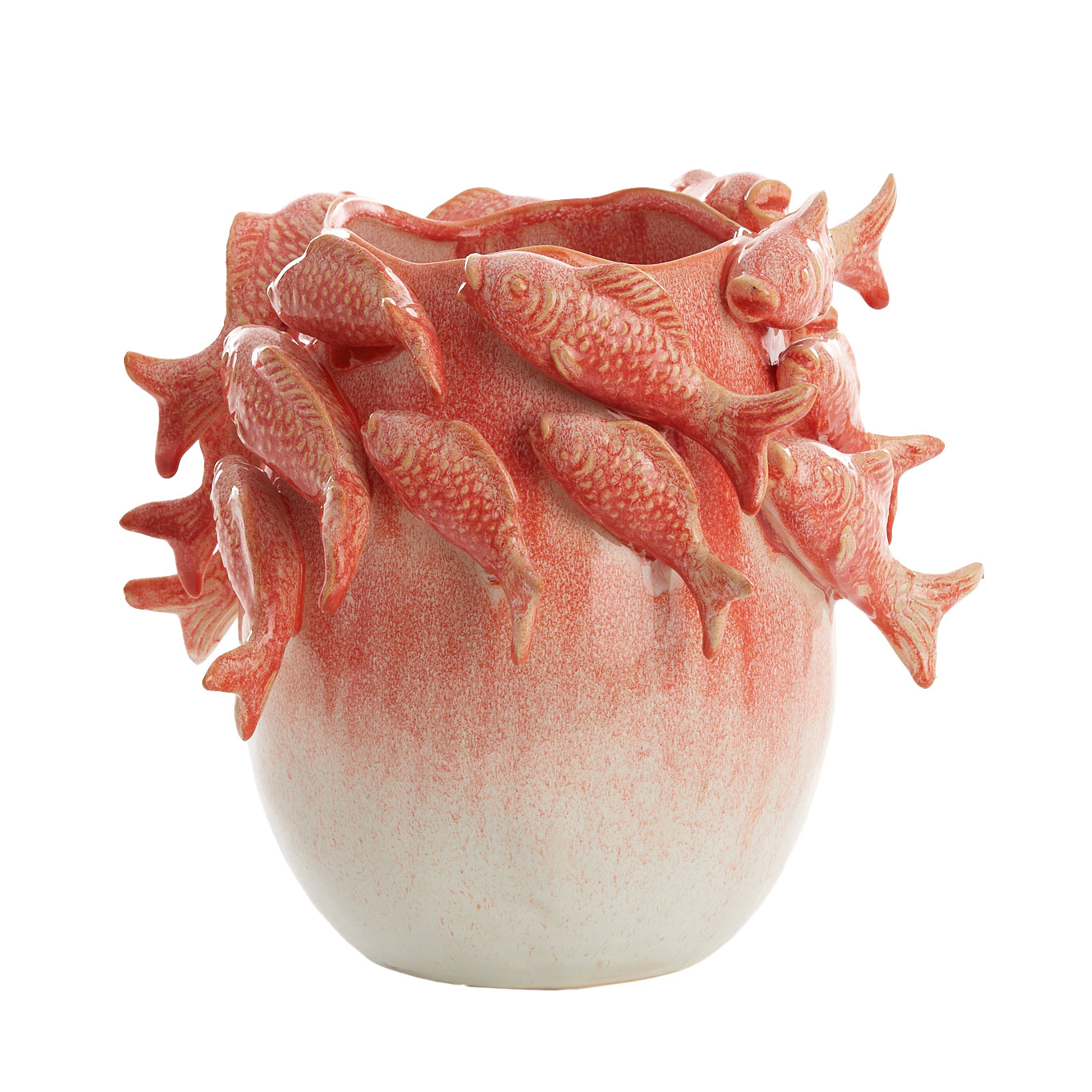 Vase FISH koralle/crème von Light &amp;amp; Living