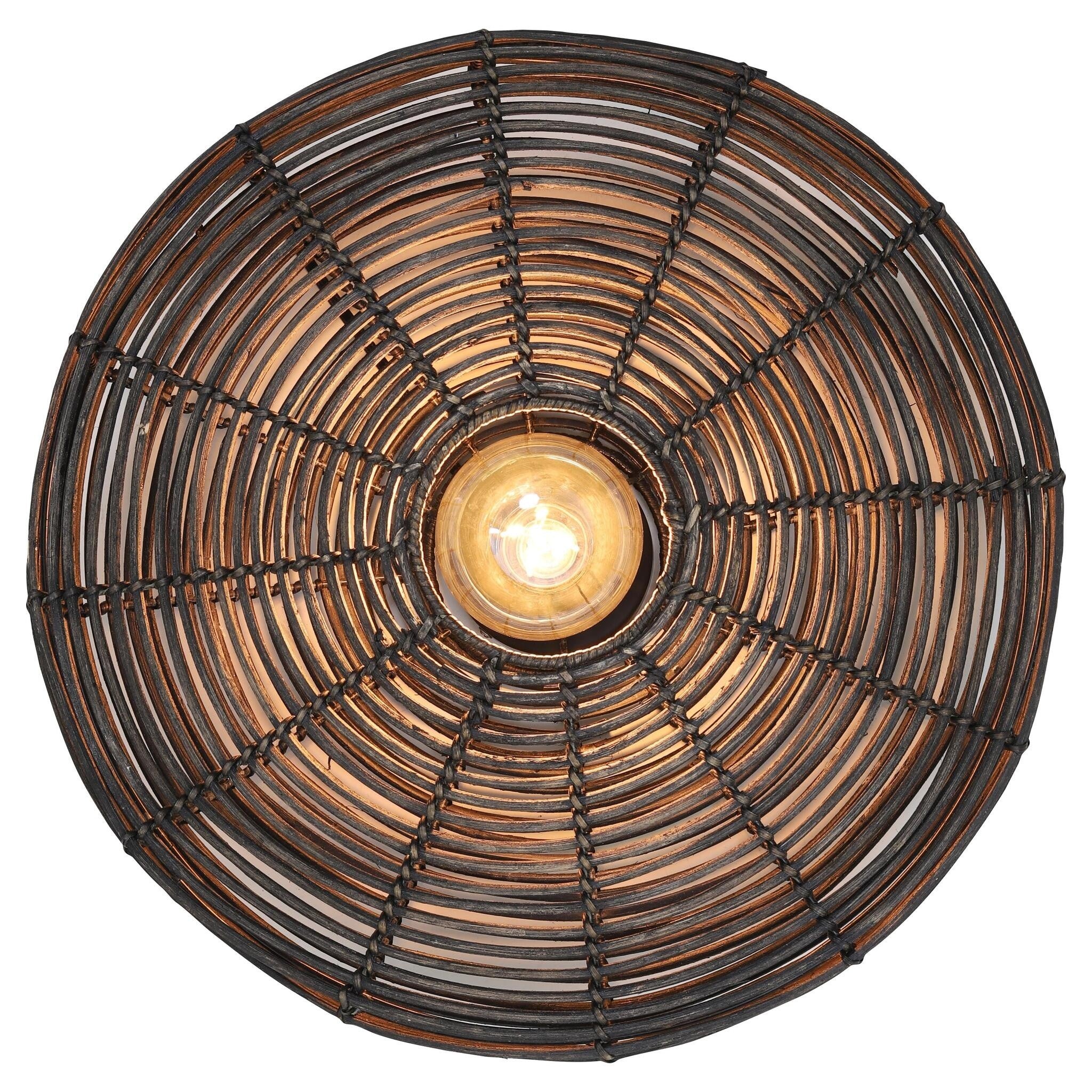 Dekorative Wandleuchte Ø51x21 cm MATAKA aus Rattan