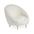 Loungesessel ETHER in weißem Lammfell von Jonathan Adler