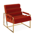 Loungesessel CHANELLED GOLDFINGER orange