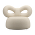 Heller Qeeboo-Sessel mit weichem Stoffbezug in Cream