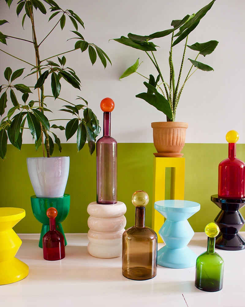 Dekoobjekte aus Glas von Pols Potten. Einzeln oder in Kombination ein Hingucker als Wohnraumaccessoire.