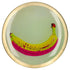 Love Plates Glasteller M Banane Rund Gelb als Designobjekt