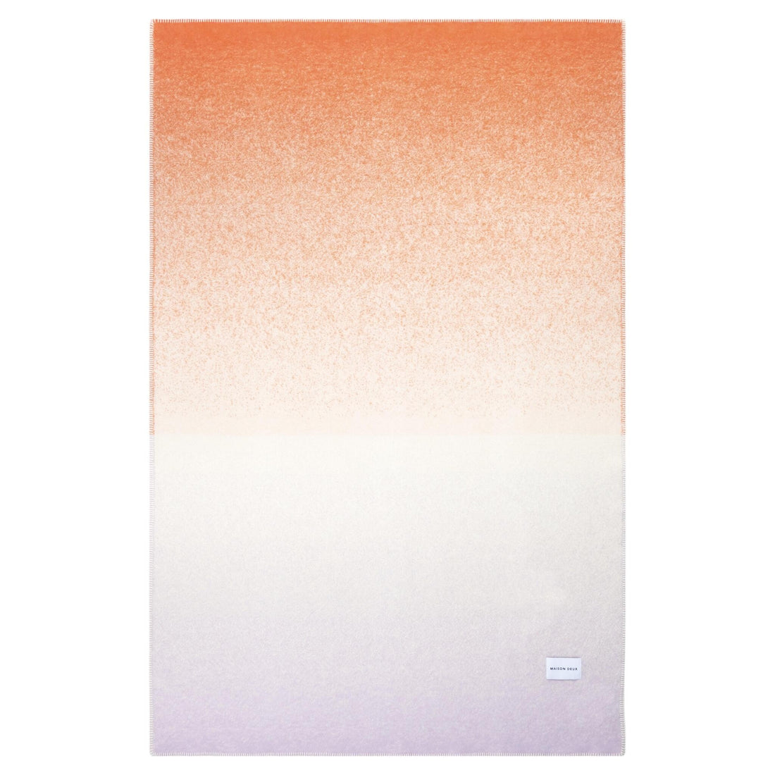 Jacquardgewebte Gradient-Decke aus neuseeländischer Wolle mit Farbverlauf