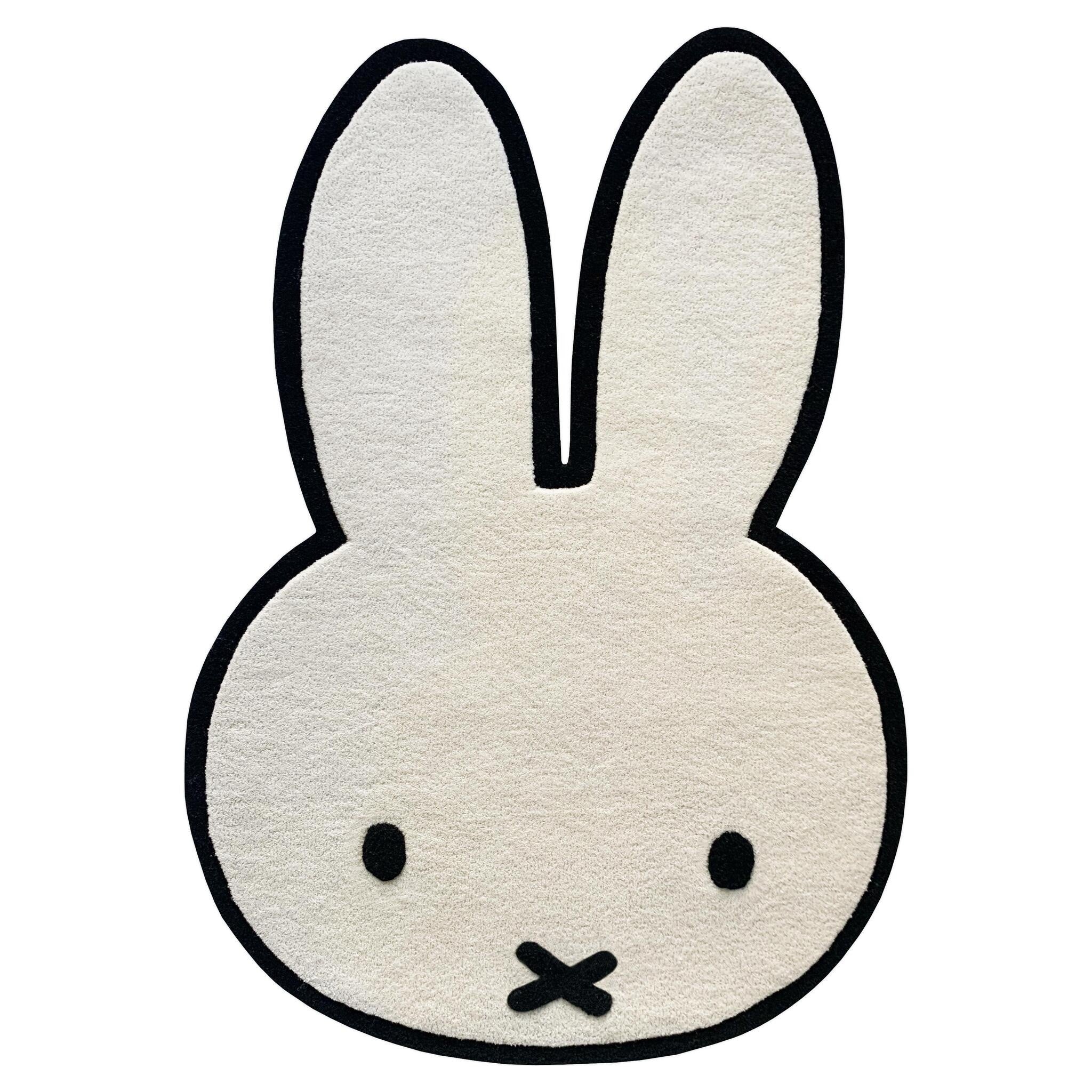 Weicher Wollteppich für Kinderzimmer mit verspieltem Miffy-Design