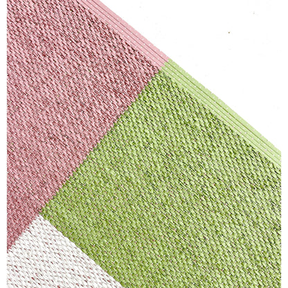 Pflegeleichter Teppich aus phthalatfreiem PVC mit Farbblock-Design
