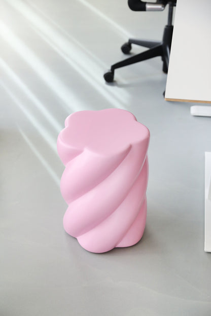 Taburete “Marshmallow” Rosa – taburete de diseño escultural