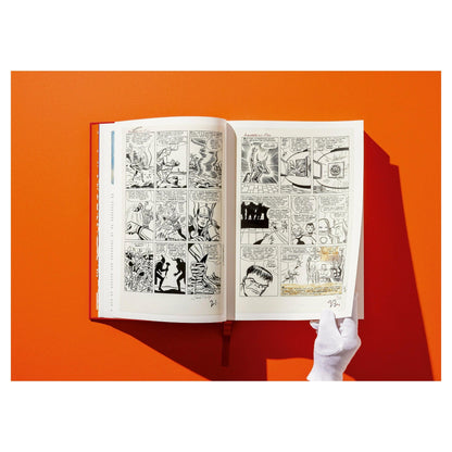 Vintage-Drucke aus Marvel Comics kunstvoll inszeniert