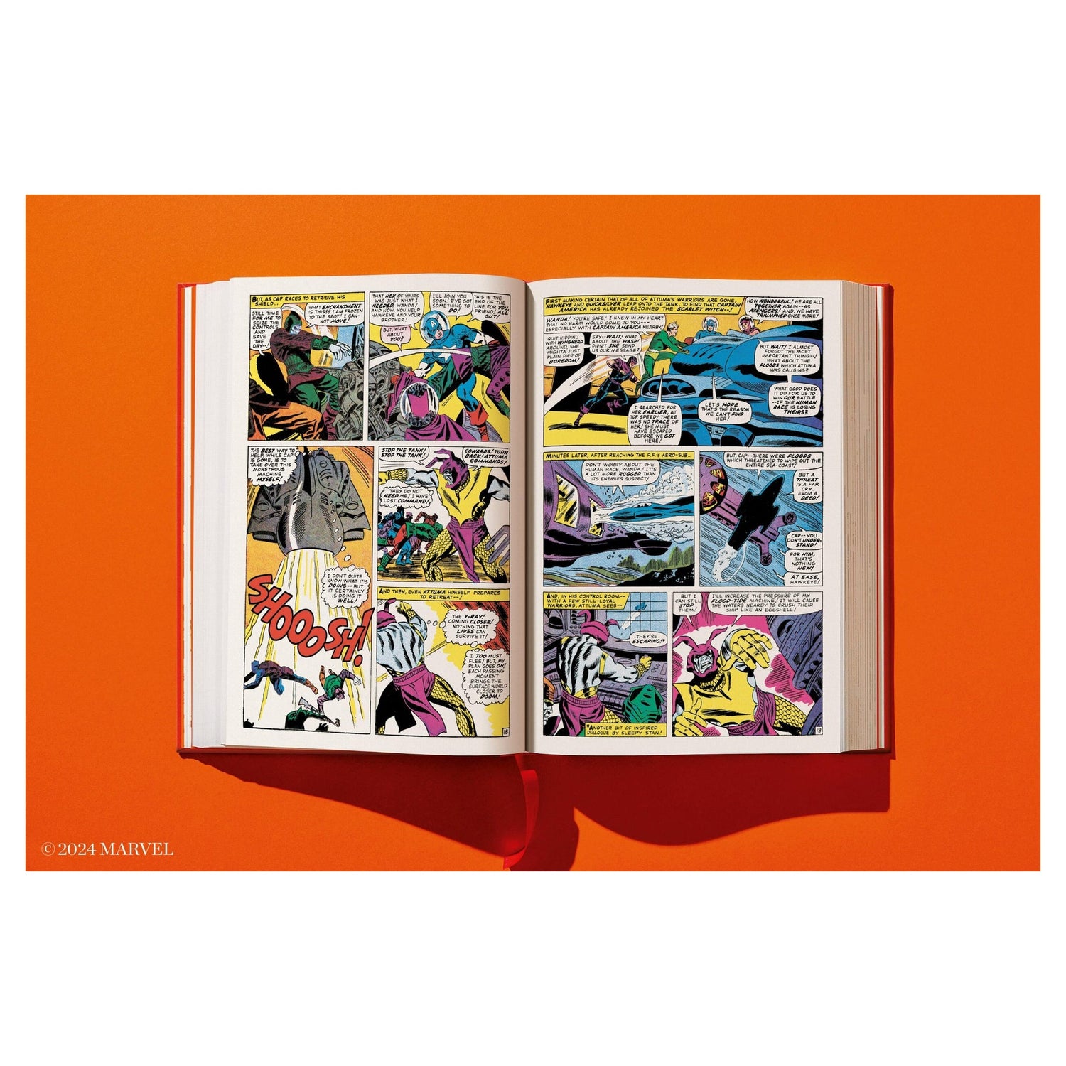 comic-klassiker im kunstlederband mit chroma-luxe-aluminiumprint


