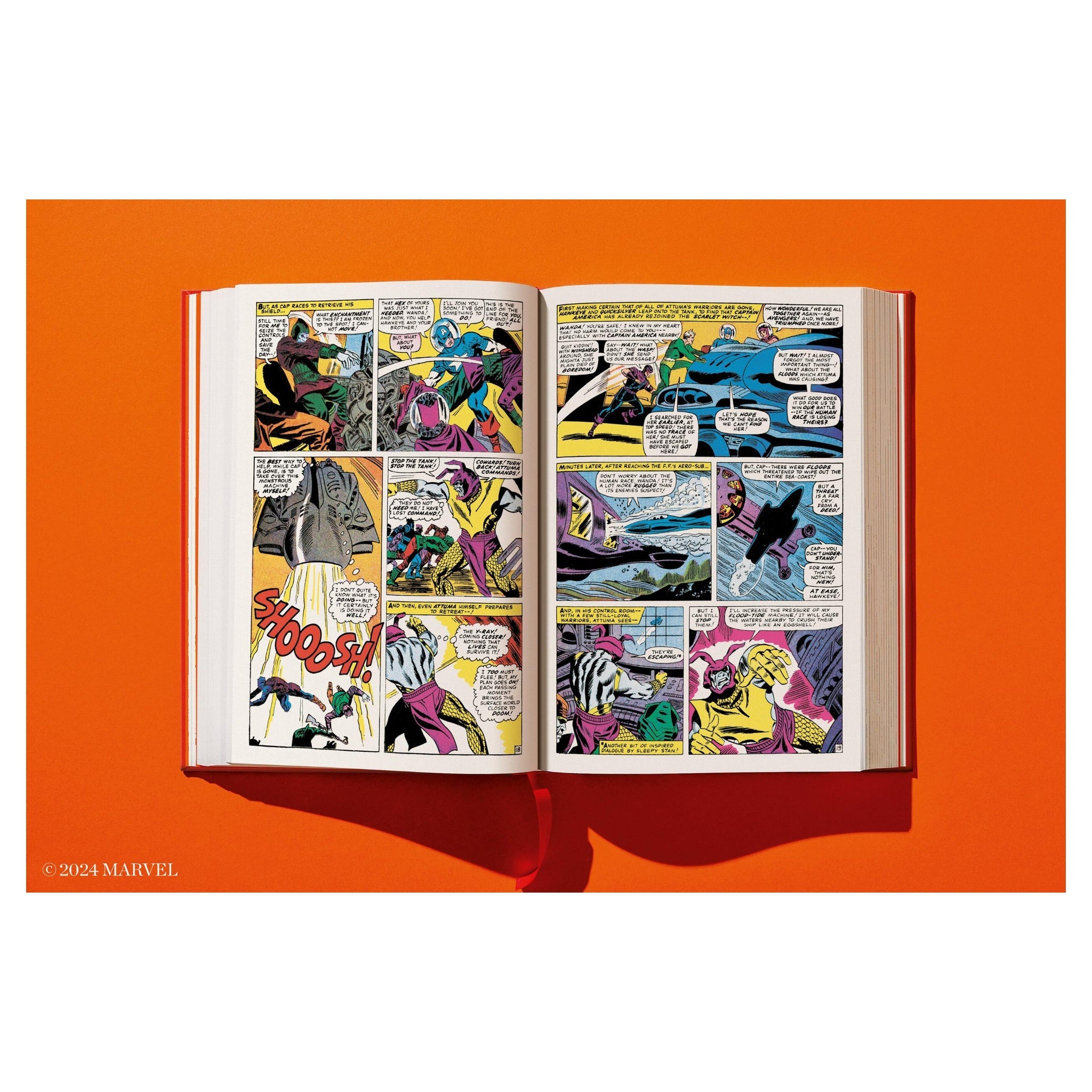 comic-klassiker im kunstlederband mit chroma-luxe-aluminiumprint

