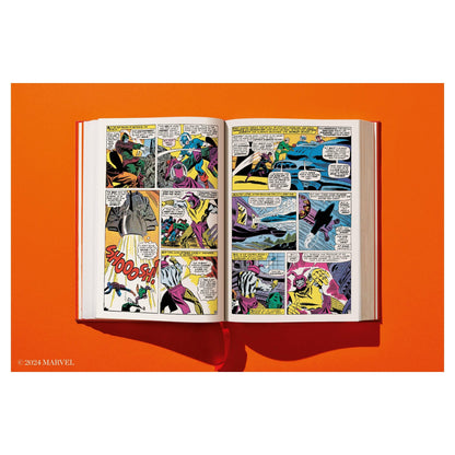 comic-klassiker im kunstlederband mit chroma-luxe-aluminiumprint

