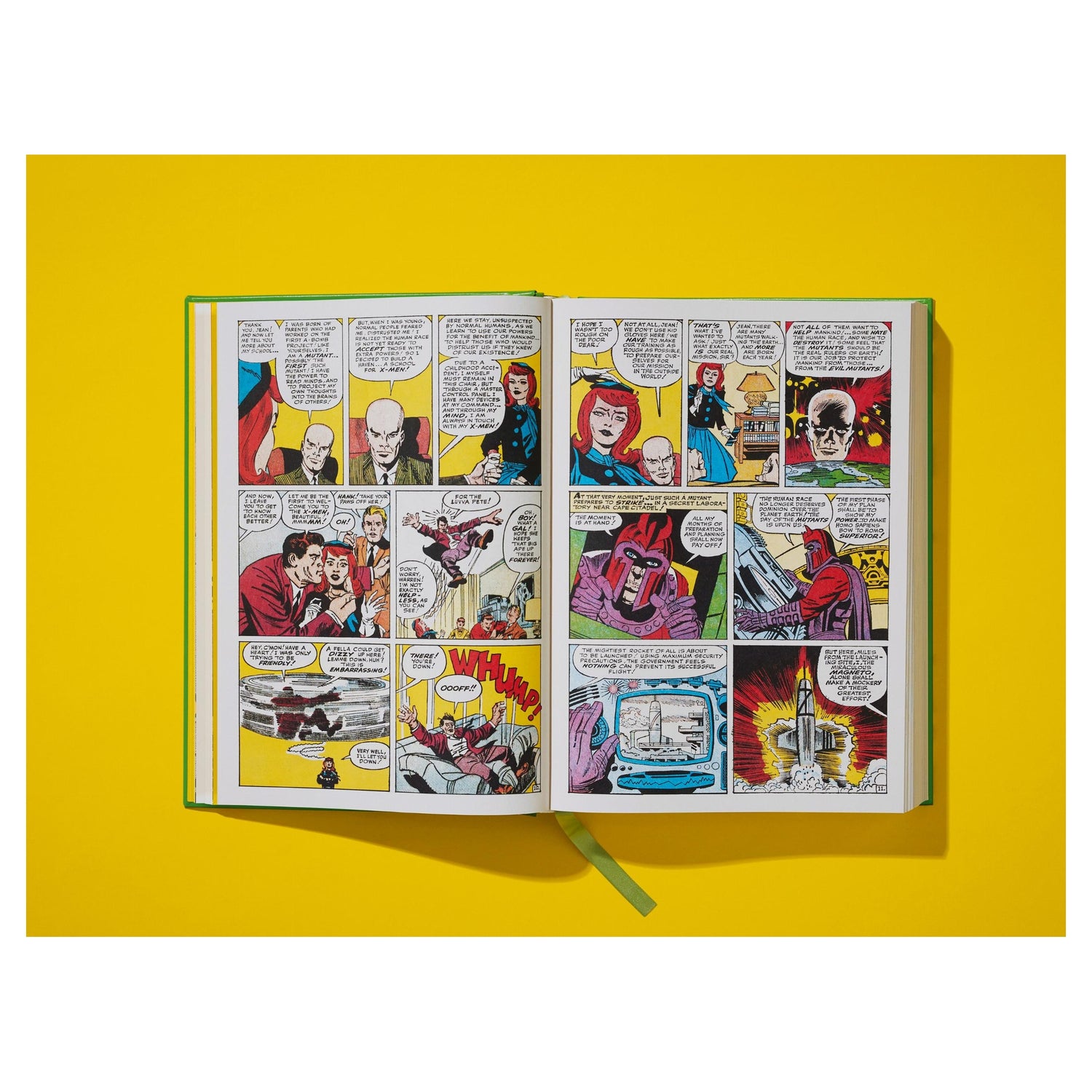 Historische Marvel-Ausgaben der X-Men mit Originalcovern und Artwork